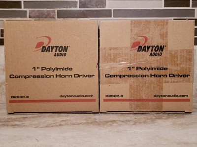 Pair DAYTON AUDIO, D250P-8, 1'' Compression Horn Drivers,G/F Audio Tube Amplifier