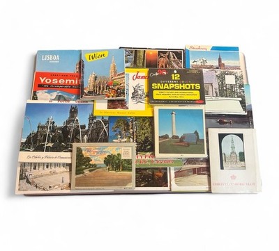 Vintage Lot of Post Card booklets and Photo Snapshot Sets Ephemera