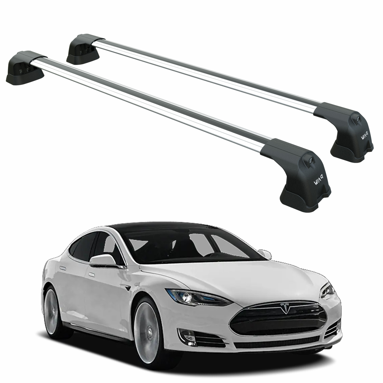 For Tesla Model S (2012-2016) Roof Rack Cross Bars – Metal Bracket Fix Point – A