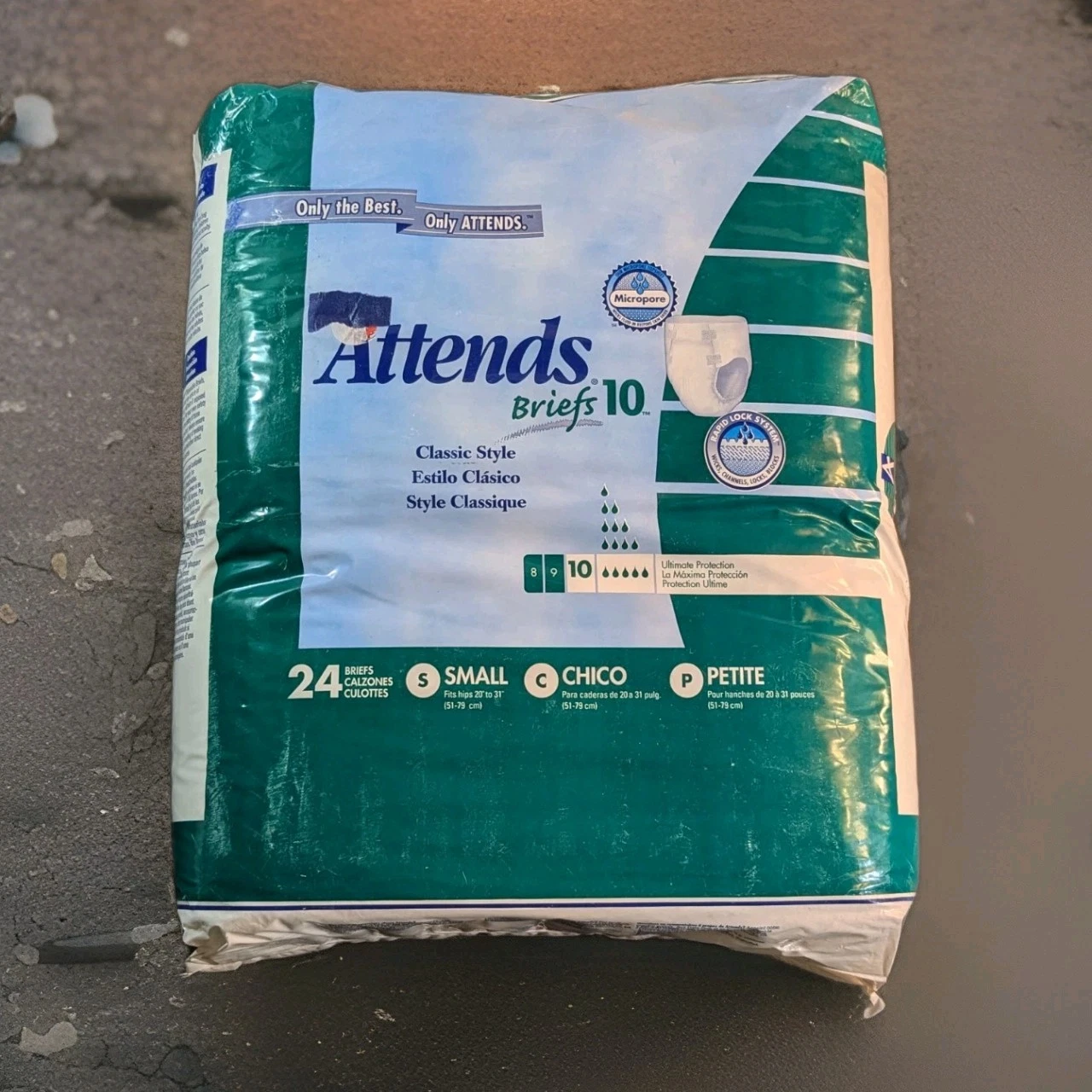 Rare Vintage Attends Briefs Adult Diapers Size Small Classic Style 24 Count NIB
Opens in a new windo