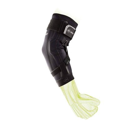 Adjustable Black Orthopedic Elbow Brace for Hyperextension and Ligament Support
