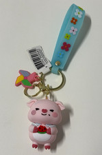 PIG KEY CHAIN - WATERMELON - NEW