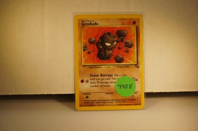 1995 Pokemon Geodude 47/62 Fossil Regular (#4458)