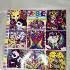 Lisa Frank Colorful Alphabet Reading Book Preschool Early Learning Ages 3-7