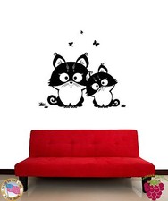 Wall Stickers Vinyl Decal Cats Kitty Butterfly Pets For Living Room z1718 