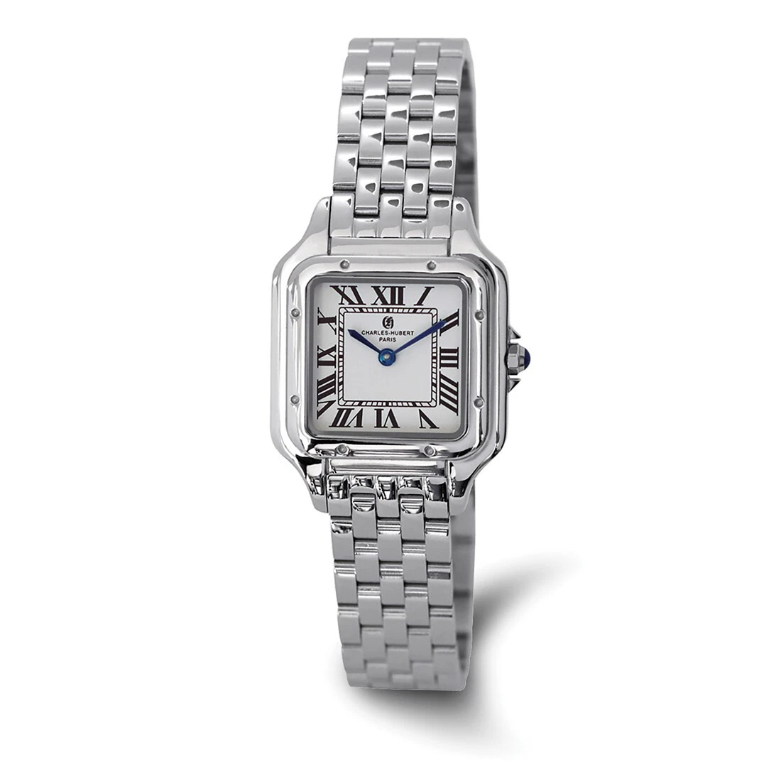 Charles Hubert Ladies Blue Stainless Off-White Dial Mesh Watch Ladies Charles Hubert Blue IP-plated Stainless Off-White  main image 4