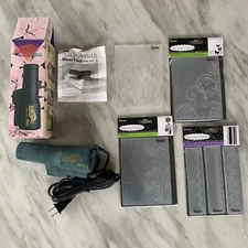 Embossing Heat Tool Marvy Model 1000 Craft Stamping Darice Essentials Folder Lot