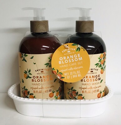 SJ Creations ~ Orange Blossom Hand Wash & Lotion with Aloe Vera 16 fl oz Each