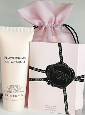 V&R VIKTOR & ROLF FLOWERBOMB 40ml 1.36fl oz BODY CREAM + 1.5ml