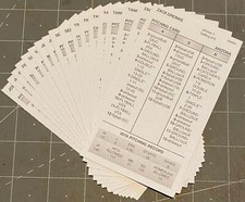 STRAT-O-MATIC BASEBALL CARD SINGLES, 2019 SEASON, SADV, $2.00 PER CARD, VG - EX