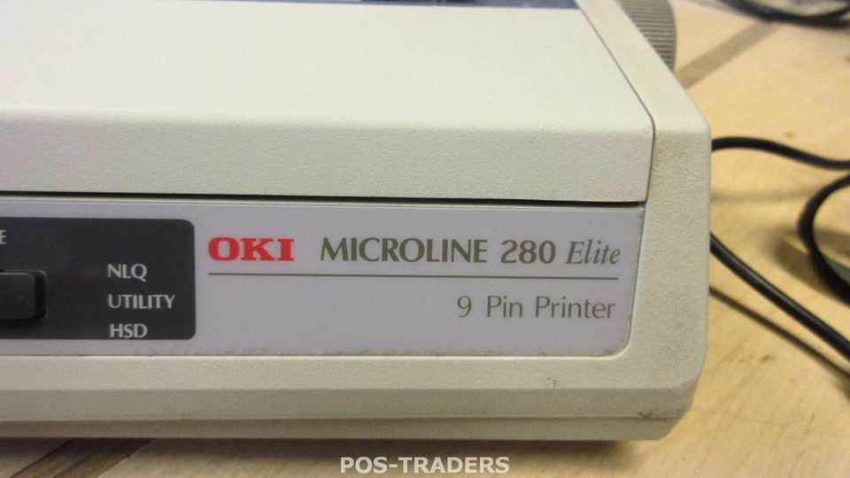 OKI Microline 280 ELITE USB + Parallel A4 9-Pin Mono Matrix Printer VERY YELLOW - Bild 2 von 4