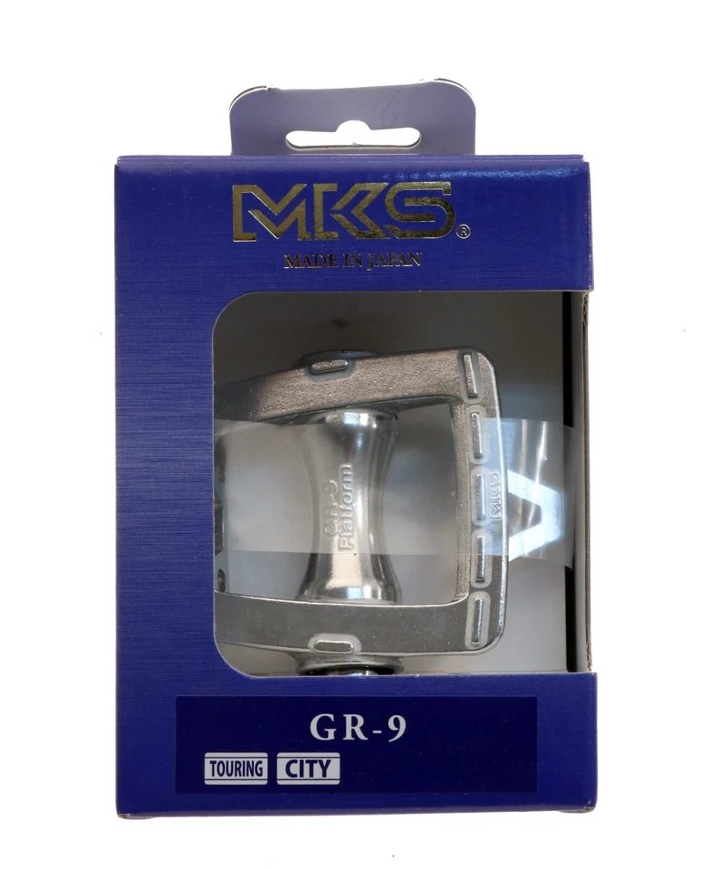 MKS GR-9 Alloy Road Pedals Silver Commuter Single Speed Fixed NEW in Box - Image 2 of 3