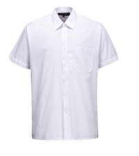 Image of Portwest S104 - Classic Short Sleeve Shirt Various Sizes White Size 15
