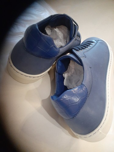 Stefano RICCI Leather Junior Sneaker EAGLE Shoes LOGO Eu 36 Uk 4 Us 4.5 - Picture 9 of 12