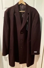 Michael Kors Mens Winter Car Coat Top Coat Wine Sz XXXL Mens Wearhouse NWT $429
