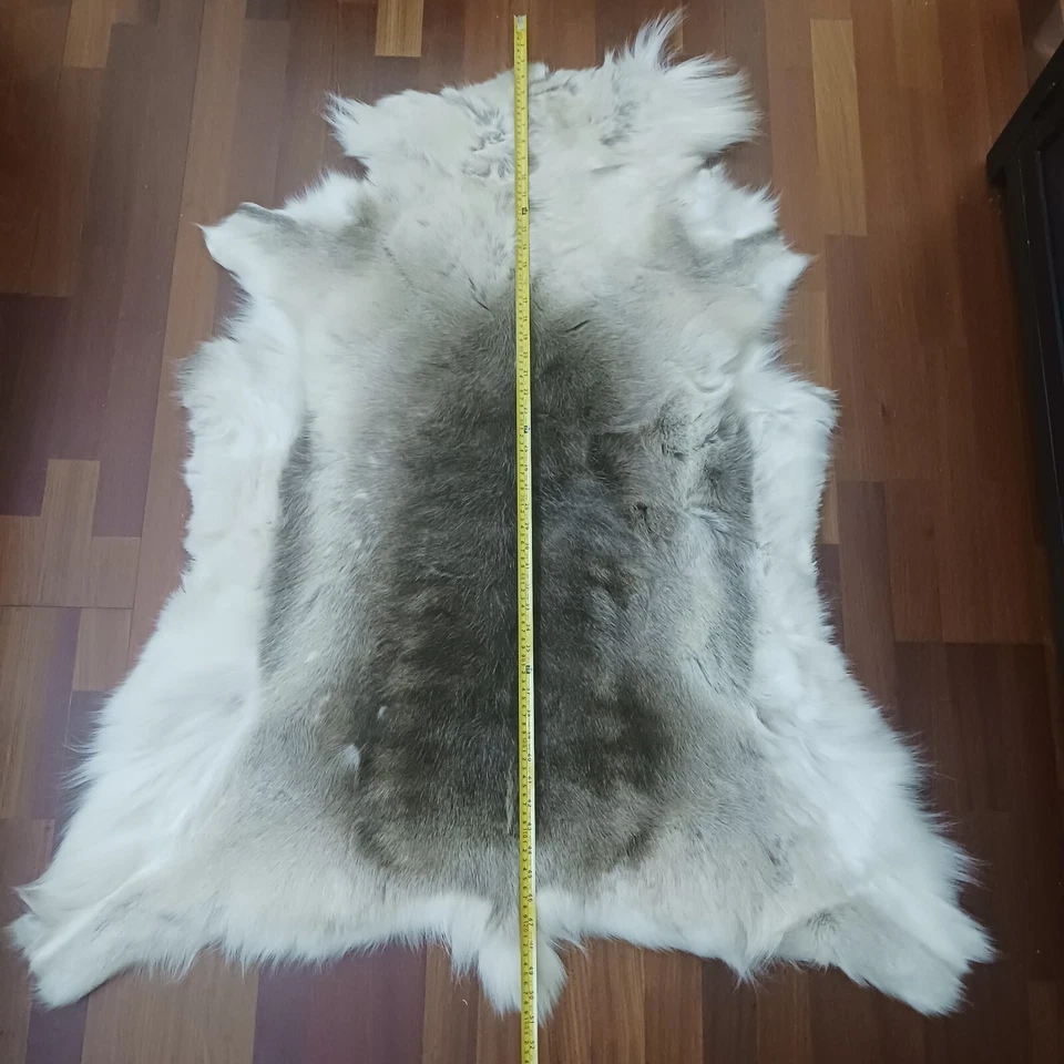 Natural Reindeer Hide Skin | Decorative Reindeer Rug Skin Genuine Reindeer 51×44 - Image 2 of 4