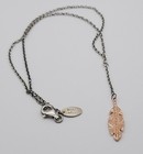 Robert Lee Morris for Elizabeth and James Sterling Silver Rose Gold Leaf...