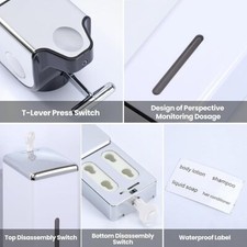 Dispensadores cuadrados 3 en 1 para la ducha dispensador de jab n de ducha.neuvo