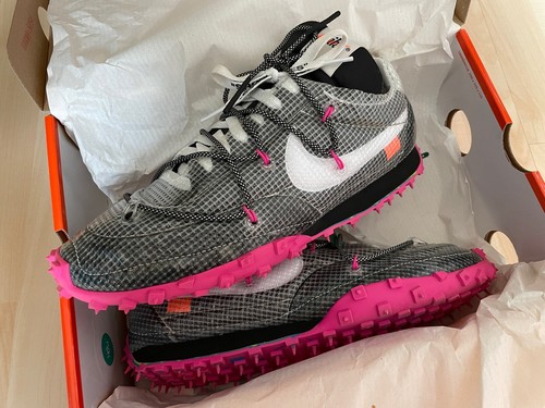 Nike x off-White off white ow Waffle Racer Black negro rosa UE 44/us 11.5 W  | eBay