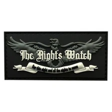 Nights Watch Game of Thrones Tactical Hook Patch [3D-PVC Rubber-3.0 inch-NW7]