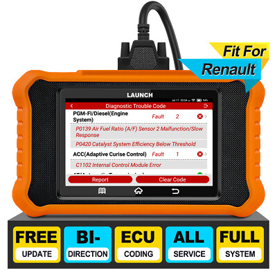LAUNCH Creader Elite 2.0 OBD2 Diagnosegerät Auto Fehlerauslesegerät Für Renault