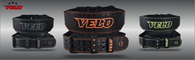 VELO Büffelleder 4 Zoll Gewichtheben Fitnessstudio Power Unisex Gürtel