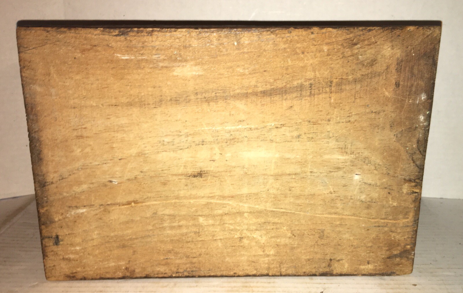 ANTIQUE SLIDE LID CANDLE Box DOCUMENT BOX OLD PAINT Dry Finish