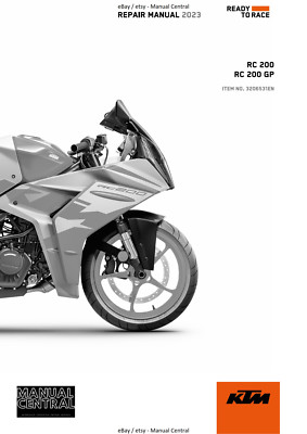KTM MOTORRAD 2023 - RC 200 GP - WERKSTATTSERVICE - NACHDRUCK
