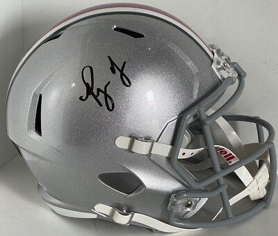 autographed ryan day schutt football helmet Ryan Day Signed Autographed Ohio State Buckeyes Full Size Helmet Champs  Psa/Dna