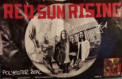 Singed   RedSun Riseing Polyester Zeal Poster. Way   