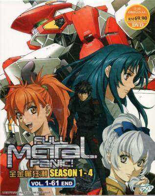 Anime DVD Full Metal Panic TV Series Season 1-4 Vol.1-61 End English Dubbed
