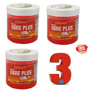 Germa Manteca Ubre Plus * Topical Analgesic Ointment  3 Oz. Ungüento analgésico 