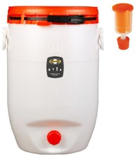 Beczka Speidel Beczka na napoje Beczka na moszcz 60L Bezpieczna dla żywności Okrągła z pundem fermentacyjnym