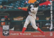 2018 Midwest League All Star E Jared Walker RC Rookie Dodgers