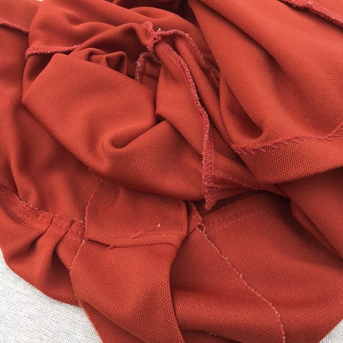 Vtg Womens 70s Diner Mod Button Down Smock Shirt Polyester Retro MCM Orange 34 M - Picture 24 of 24