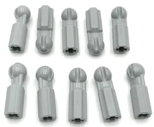 Lego 10 New Light Bluish Gray Technics Steering CV Joints Large Ball Parts