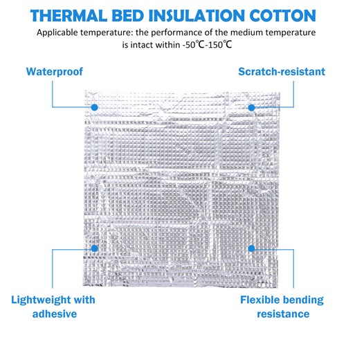 Hot Bed Thermal Insulation Cotton Heatsink Pad Sound Deadening Mat - Afbeelding 4 van 12