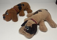 2 Vintage Tonka LARGE POUND PUPPIES - Brown w/ Black Spots Tan w/ Brown Spots