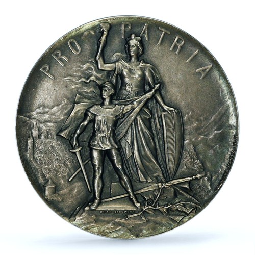 Switzerland Luzern Shooting Festival Richter 877 SP62 PCGS silver medal 1894 - 第 3/4 張圖片