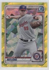 2020 Bowman Chrome Draft Sapphire Edition Yellow 76/99 Jackson Rutledge 0hu5