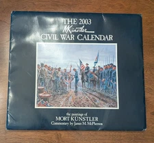 2003 Lang Mort Kunstler Civil War Calendar  - matches 2025 dates