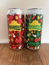 2 Different 2025 Christmas Cookie Beer Cans - Sycamore Brewing - Charlotte, NC