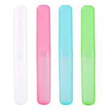 4 Pack Travel Toothbrush Cases Portable Toothbrush Container for Camping School