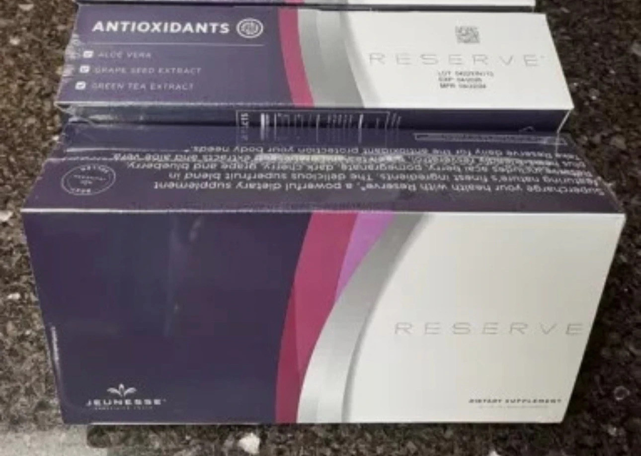 New/Seal Jeunesse Reserve Gel Packets 2 Boxes /60 Packs - Exp 2027