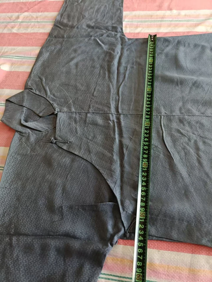 Старинный китайский шелковый халат династии Цин, винтажный вышитый костюм коллекционный - Изображение 2 из 4