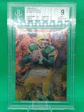 1996 Fleer Metal Brett Favre Molten Metal Notice: Small Chip On Bottom Of Holder