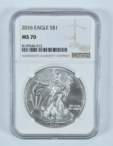 2016 American Silver Eagle MS70 NGC Brown Label *3785