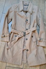 Philosophy Blues Trench coat size 12 • beige belted mac • classic style