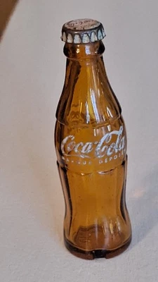 Porte clé Bouteille verre COCA COLA vintage 60's - Ne manque que l'attache - Photo 1/3