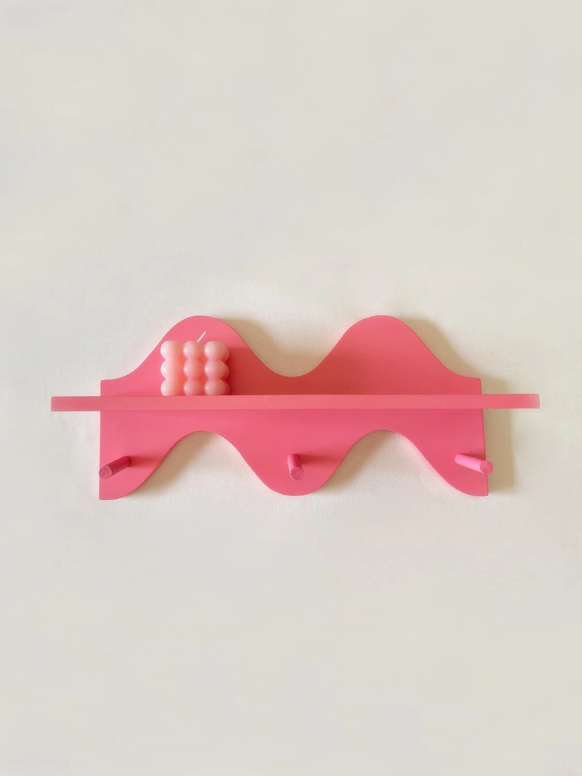 Floating Shelves for Wall Shelf with Hooks Key Holder Purse Rack Hanger Wood ...